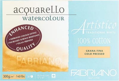 Aquarelpapier Blok Wit Fijne Korrel 300g 30,5 x 45,5 cm