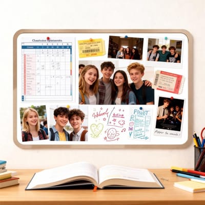 Rechthoekig Vilt Prikbord 60 x 80 cm, Groot Zelfklevend Decoratief Prikbord met 25 Pins, 1 cm Dikte, Ideaal voor Kantoor, School en Kinderkamers