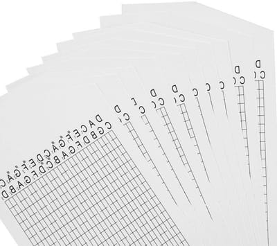 SnelShoppen - 10 Stuks Navulpapier Strips voor 30 Noten Handcrank Muziekdoos - DIY Muziekdoos Onderdelen - Perfect voor Feest en Creatieve Projecten