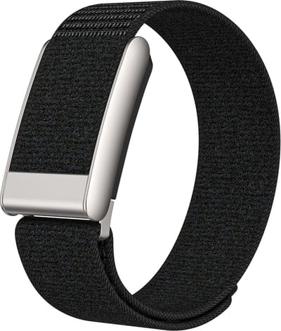 Stravo Nylon Bandje met Klittenband – Geschikt voor Whoop 5.0 – Ademend & Zweetbestendig – Verstelbaar – Zwart
