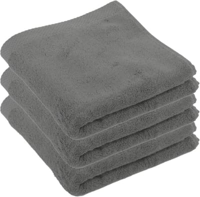 Tiseco Home Studio - Handdoek DELUX - - SET/3 - 100% katoen - 550 g/m² - 100% katoen - superzacht en zeer absorberend - 50x100 cm - Grijs