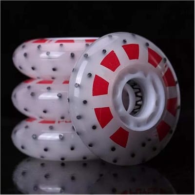 Skate wielen - Inline skate wielen - Buiten rijden - Lichtgevend bij remmen - 80mm 85A - Wit
