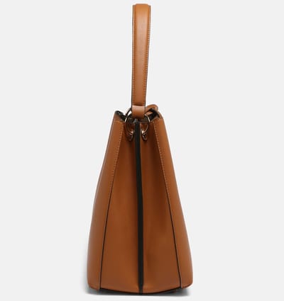 L.CREDI Schoudertas Filippa Hobo Cognac Lichtbruin