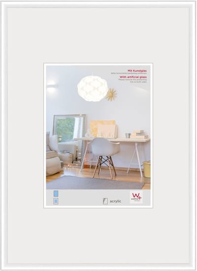 Walther New Lifestyle - Kunststof lijst - Fotoformaat 20x30 cm - Kunstglas - Wit