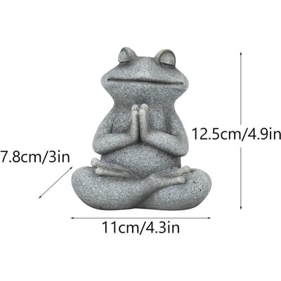 Schattige Tuin Tuin Simulatie Dier Woonkamer Tafelblad USA Meditatie Yoga Kikker Hars Ornament Duurzaam Duurzaam