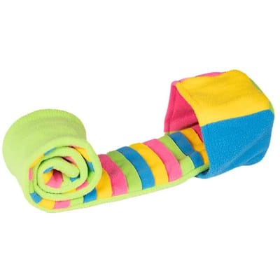 Interactief hondenpuzzelspeelgoed stimuleert natuurlijk foerageergedrag, draagbaar snuffelspeelgoed voor huisdieren, slow feeder training, educatief speelgoed 10cm yellow