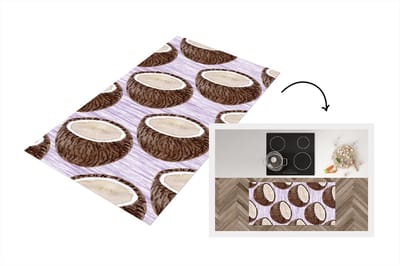 Keukenloper - Loper keuken - Kokosnoot - Fruit - Design - 120x60 cm - Keukenloper vinyl