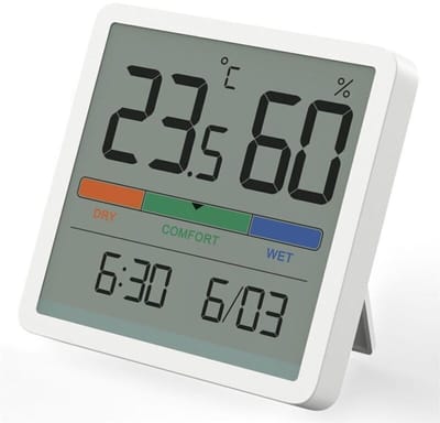 Digitale vleesthermogeschikt voorer geschikt voor groot lcd-scherm, geschikt voor rookovens, gewone ovens, keukens, gastronomisch koken, grillen en roosters - inclusief timer en roestvrijstalen temperatuursonde.