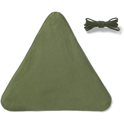 Tissu de tabouret triangulaire Tissu de tabouret de camping pliant Siège de chaise de pêche portable pour camping pêche randonnée jardinage et gray