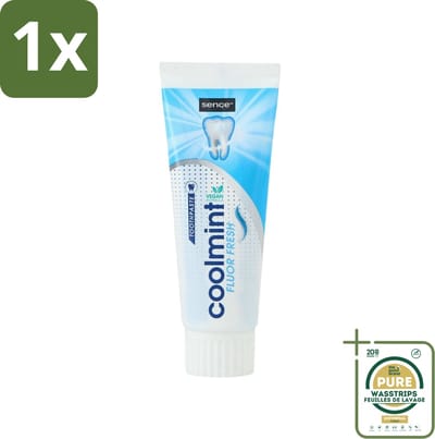 1 x Sence - Freshmint - Tandpasta - Met Fluor - 75 ml- Tandpasta - Fluoride - Frisse Adem - Mondhygiëne - Gaatjes Voorkomen
