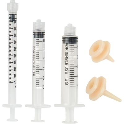 Distributeur de seringues pour animaux de compagnie, 3 pièces, distributeur professionnel de médicaments pour chiens et chats, petits animaux L white
