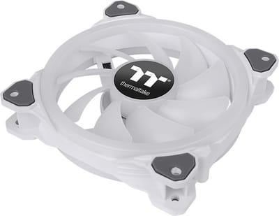 Thermaltake Riing Trio 12 RGB Radiator Fan White TT Premium Edition PC-ventilator Wit (b x h x d) 120 x 25 x 120 mm Incl. LED-verlichting