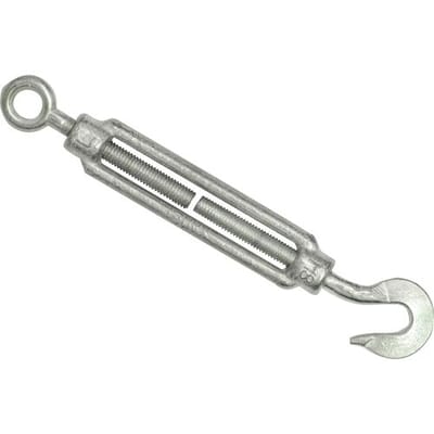 Spanschroef rvs met haak en oog M8x120mm