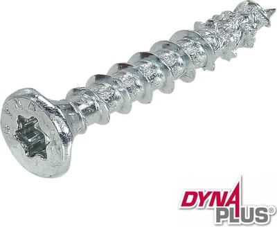 Dynaplus - Unischroeven - Torx 25 platkop - 4,5 x 20mm - Verzinkt - Voldraad (200 stuks)
