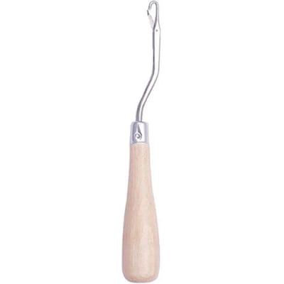 Houten handvat klink haaknaald haarweefsel naald pruiken breien extensies styling tools tapijten maken reparatie ambachtelijke gereedschappen