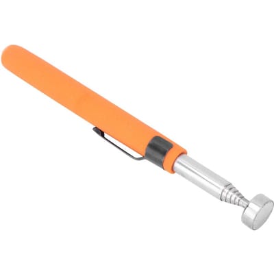 Sterke Magnetische Opraappen Telescopische Penvormige Opraaptool voor Schroeven Moeren(8 Pond Oranje) white