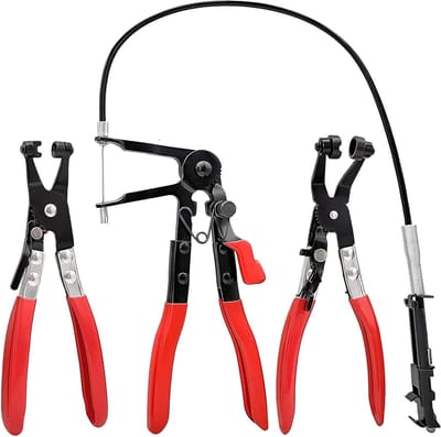 Set van 3 Slangklem Pliers voor Auto Reparatie - Rechte Nek Slangklemmen en Gereedschap voor Efficiënt Onderhoud