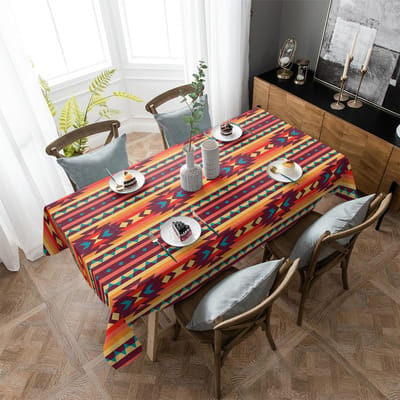 Amerikaans Stampatroon Tafelkleed Vakantiedecoratie Waterdicht Rechthoekig Tafelkleed Bruiloftsdecoratie Tafelkleed 4pcs 33x48 Table mat gray