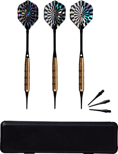 Profi Set Steeldartpijlen (3 Stuks) - Aluminium Darts met Reservepunten en Etui