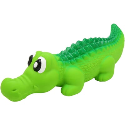 Jouets pour chien en latex couinants Forme d'animal mignon Interactif Résistant aux morsures Jouets à mâcher en latex pour chien pour M(315 X 180mm / 12.4 X 7.09in) green