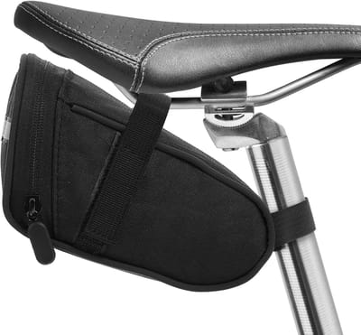 VHV-Professionele Zadeltas Fiets en Compacte Bikepacking Tas - Waterafstotende Reflecterende Fietstas Onder Zadel - Vormvaste Zadeltas voor Racefiets en MTB - Universele Zadelpen Tas voor Vouwfiets - Zwart