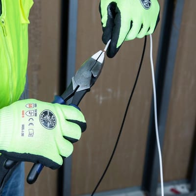 Zijkniptang - Lineman Tang - Grijpen Snijden - Hoge Hefboomwerking - 9 inch - Blauw Zwart
