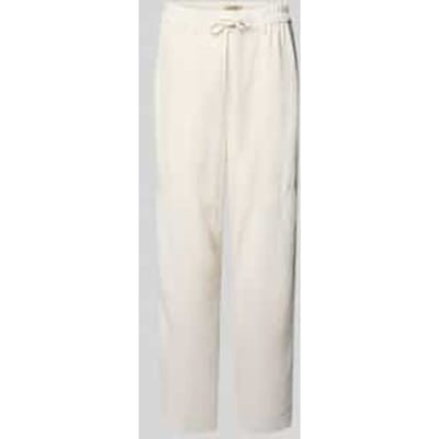 Straight fit stoffen broek van puur lyocell model 'Maison'