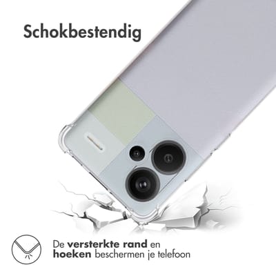 imoshion Hoesje - Geschikt voor Xiaomi Redmi Note 13 Pro Plus (5G) - Shockproof Case - Transparant