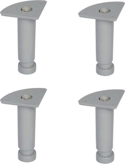 FLE - Meubelpoot verstelbaar rond Ø 3,5 cm en hoogte 12 cm van kunststof - 4 stuks