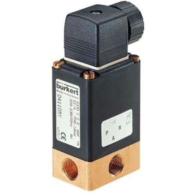 Magneetventiel 3/2-weg G1/4'' NC Messing NBR 0-10bar/145psi 24VDC 0330 244415