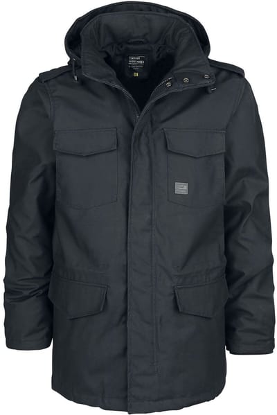 Vintage Industries Winterjas - Darren Parka - S tot 3XL - voor Mannen - zwart