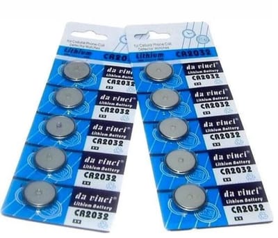 Knoopcel CR 2032 batterij lithium 3 volt Voordeelverpakking 100 stuks - DELEEX