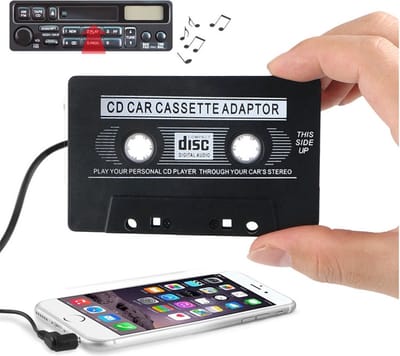 Auto CD/MD Cassette Adapter | 3.5mm Jack (m) | Zwart