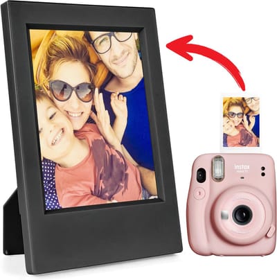 Ainy Mini fotolijst 54x86 mm - zwart fotolijstje - geschikt voor Instax Mini 10 11 12 fotopapier formaat 46x62mm