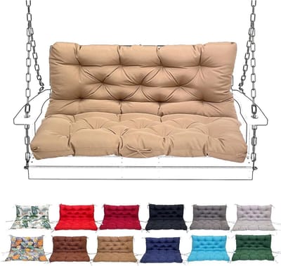 Veranda Swing Kussen - Bank Kussen Outdoor - Comfortabel Zitten - Waterdicht met Rugleuning - 120X100CM - #3