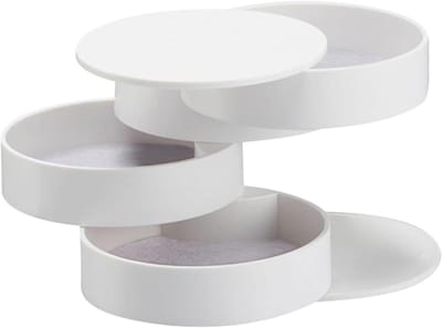 Draagbare sieradenopbergdoos - Reis organizer - Sieraden opbergen - Compact ontwerp - 1x1x1 cm - Effen kleur