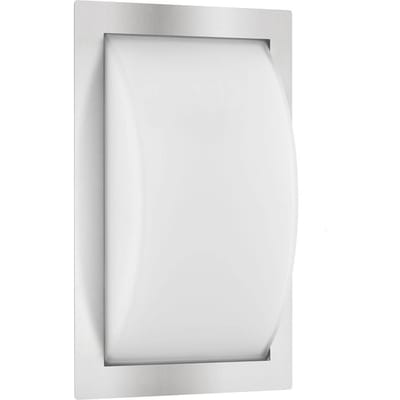 LCD LED buiten wandlamp Ivett, roestvrij staal, sensor