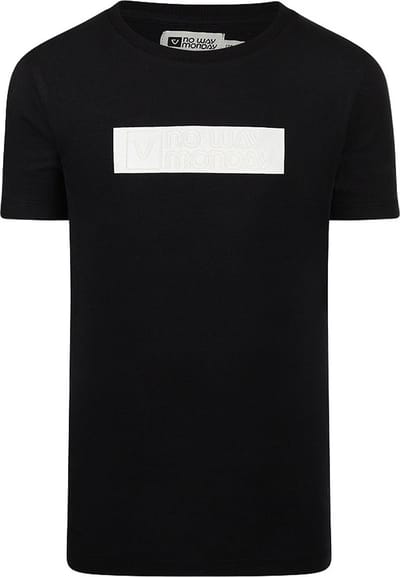 No Way Monday Jongens T-shirt - Black