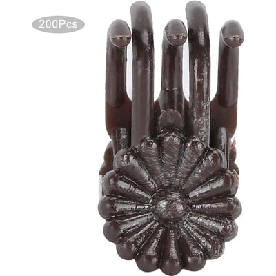 200 Stuks Bloemvormige Plantclip Orchideastengels Bevestigingssteun Clips Tuin Gereedschap AccessoiresGroen bruin