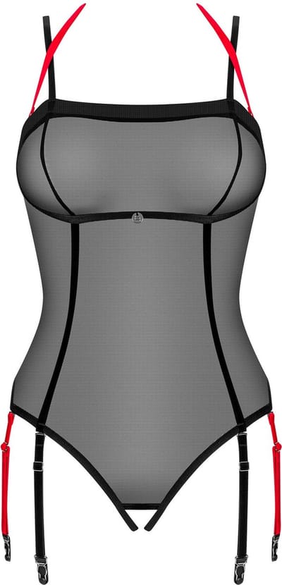Obsessive - Glandez Kruisloze Teddy - Zwart