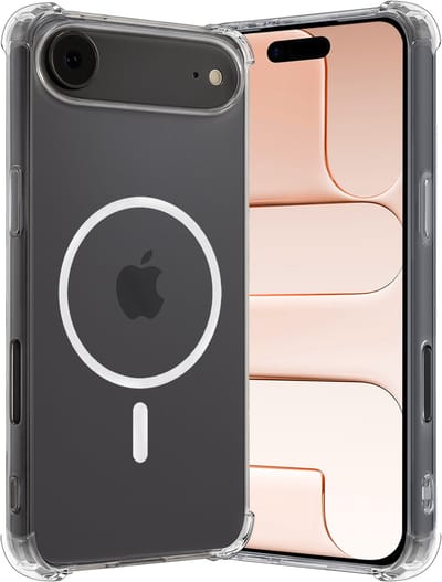 Hoes - Geschikt voor Apple iPhone Air - Magsafe Compatible - Sterk & Shockproof - Back Cover - Shock Proof Case - Telefoon Hoesje Shockproof - Transparant