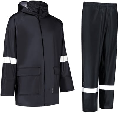 Dapro PU Hydrolite Regenpak - Maat S - Marineblauw - Vlamvertragend en antistatisch
