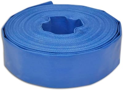 Platte slang - Water transport slang - Tuin water geven - Hoge druk bestendig - 100 meter 3 inch - Blauw