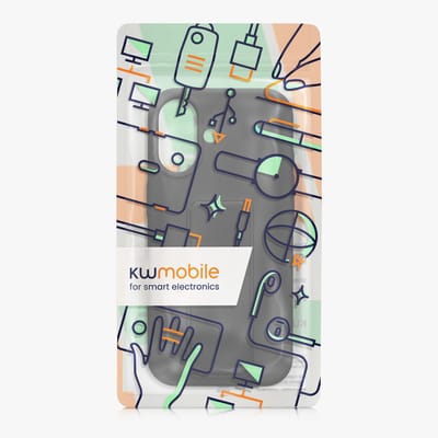 kwmobile back cover voor smartphone - geschikt voor Apple iPhone 17 - 1x beschermhoesje van kunststof - In zwart