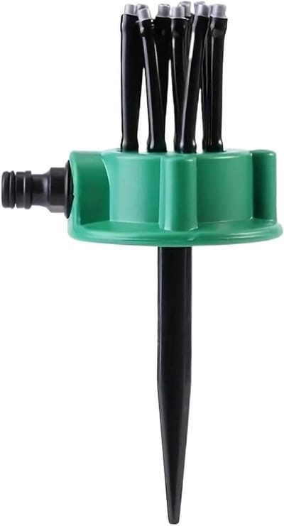 Tuinsproeier - Gazon sproeisysteem - Gras en planten water geven - 360 graden draaibaar - 8 inch - Meerkleurig