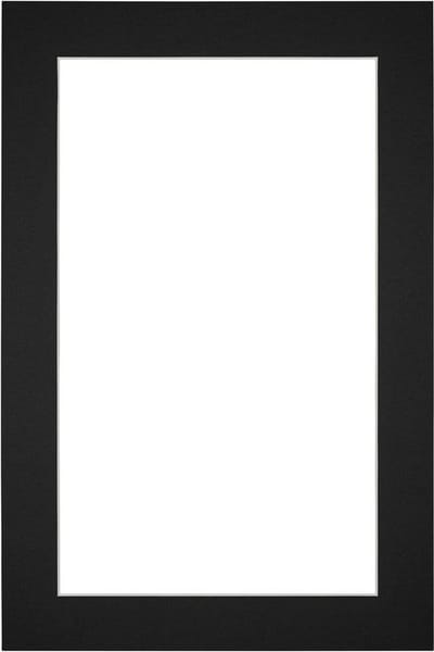 Passe-Partout Fotomaat 55x85 cm - Lijstmaat 62x93 cm - Zwart - Museumkarton - Fotolijst niet inbegrepen
