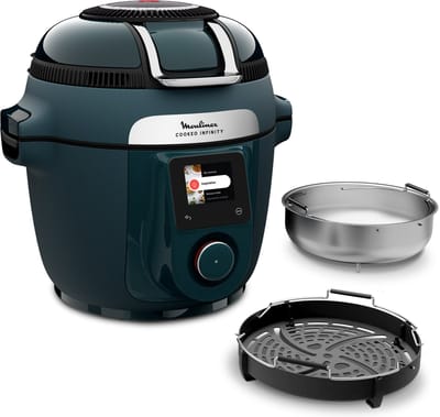 Moulinex Cookeo Infinity CE97GUF0 – Multicooker - 17-in-1 – Snelkoken & airfryer – 6L – Recepten met MyMoulinex app
