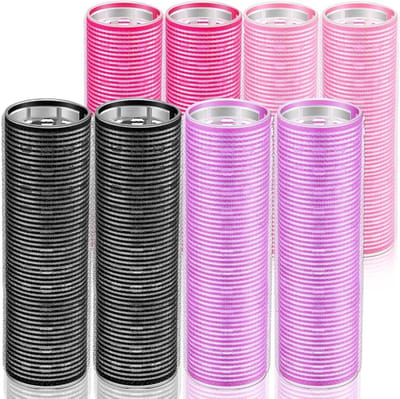 Haarrollers Set - Krulspelden Jumbo - Haar Stylen - Aluminium Kern - 8 Stuks 4.1 Inch - Mix Kleuren