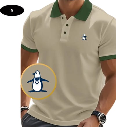 Bovista Golf Shirt Heren - T-shirt - Golfkleding - Golfen - Golf Accessoires - Polo Shirt - Beige - Maat S