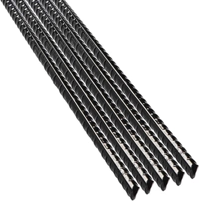 Zware Grondankers voor Tuin en Camping - 12 Inch Stalen Tentpalen, Poortsteunen en Plantsteunen met Zwarte Poedercoating